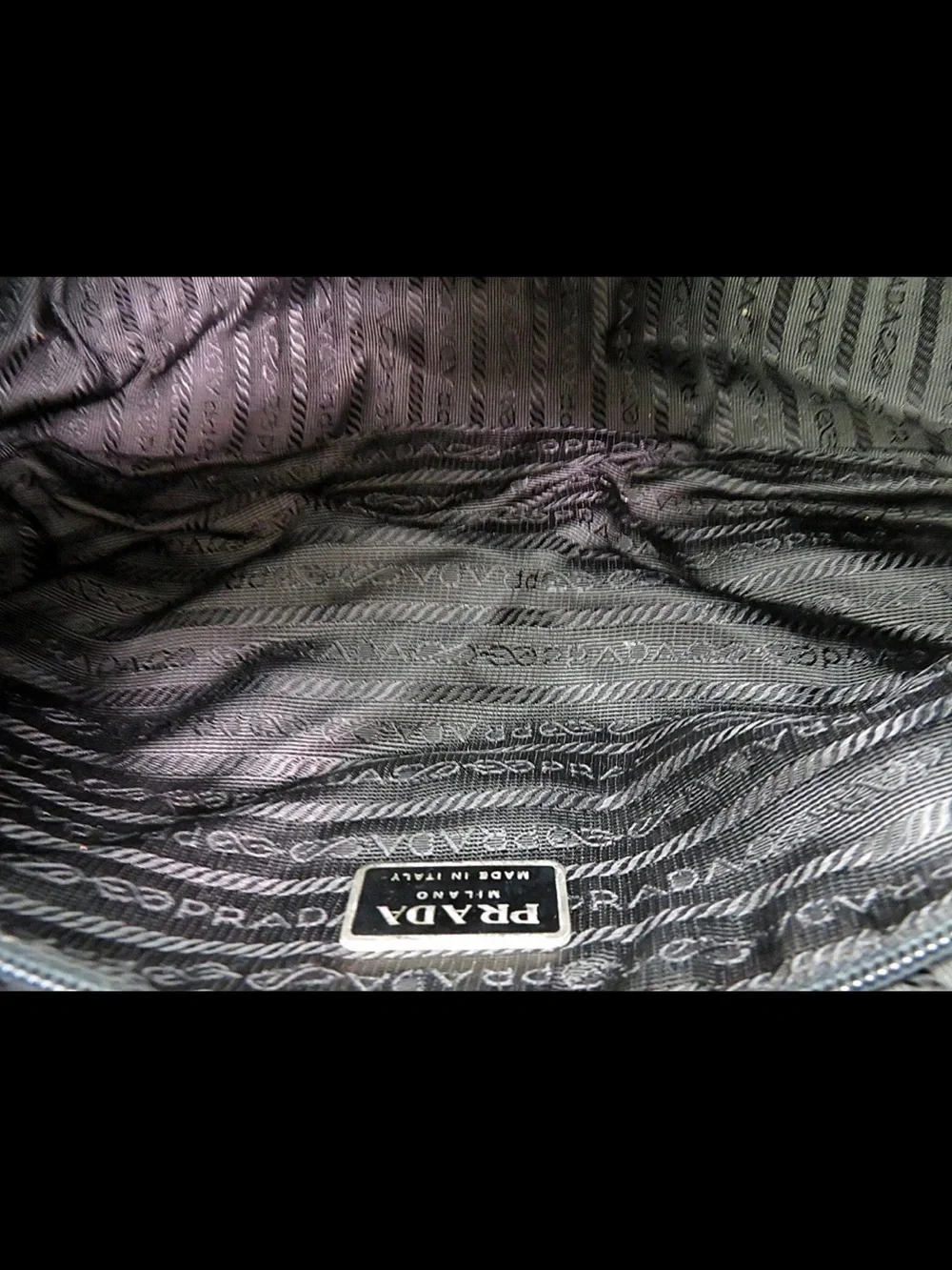 Prada Navy Messenger Bag for Men